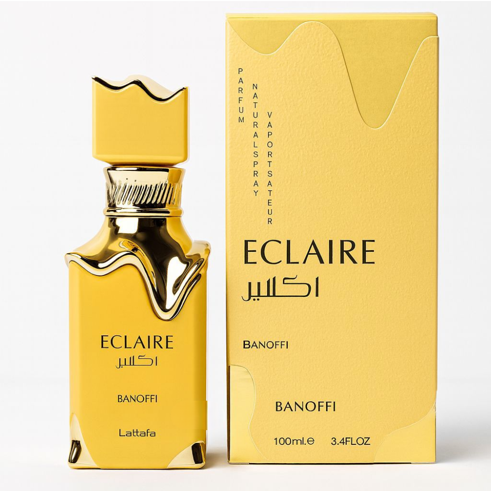 Lattafa Eclaire Banoffi 100 ml — perfume gourmand cremoso unissexo