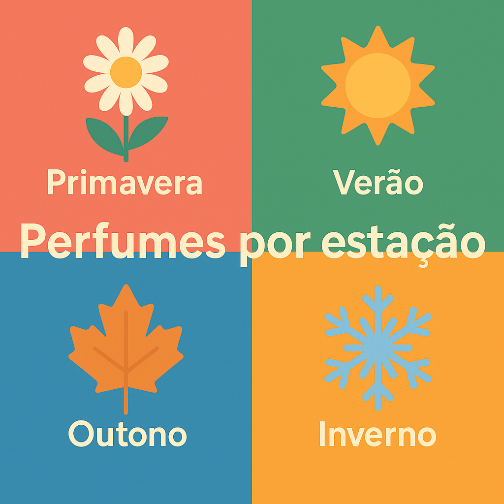 Perfumes por estação – primavera, verão, outono, inverno