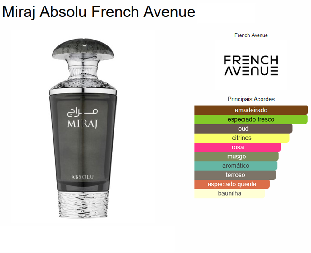 Miraj Absolu 100ml - French Avenue – imagem 2