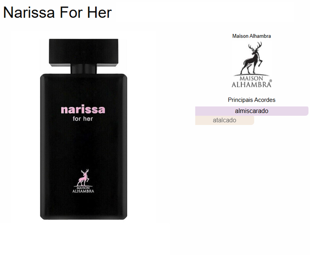 Narissa For Her 100ml - Maison Alhambra – imagem 2