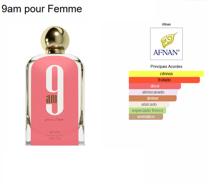 9 AM Pour Femme | 100ml - Afnan