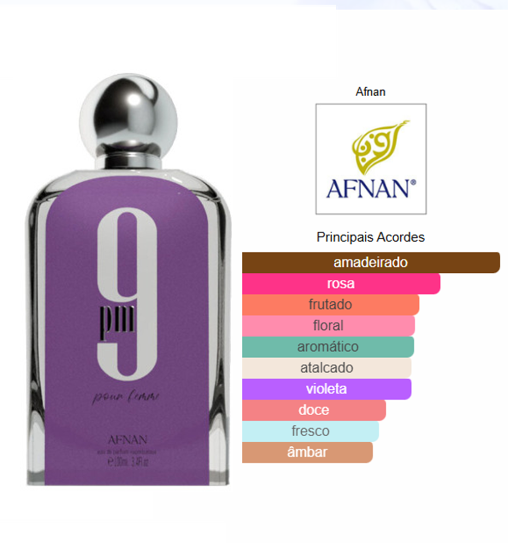 9 PM Pour Femme 100ml - Afnan – imagem 2
