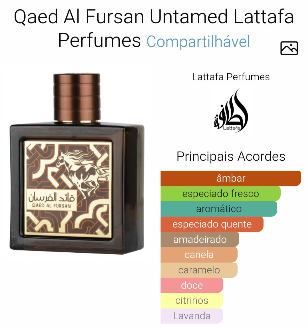 Qaed Al Fursan Untamed 90ml – Lattafa – imagem 2