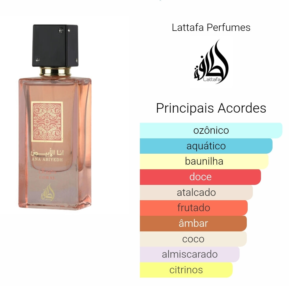 Ana Abiyedh Coral 60ml – Lattafa – imagem 2