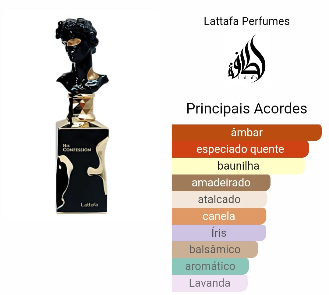 His Confession 100ml - Lattafa – imagem 2