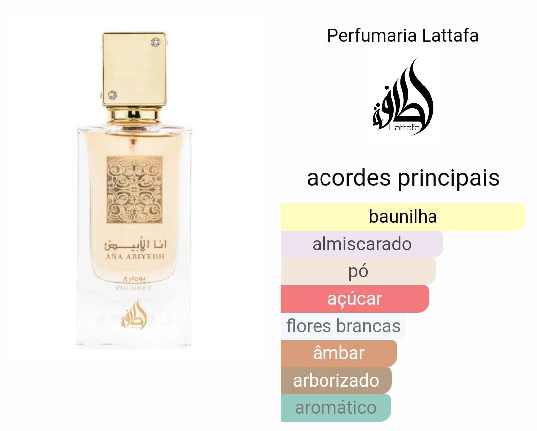 Ana Abiyedh Poudrée | 60ml - Latafa 