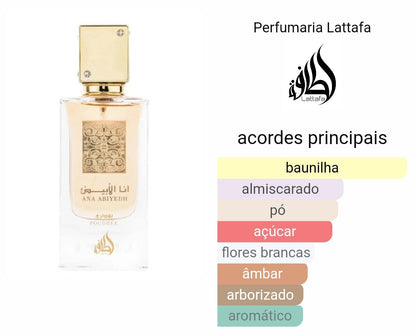 Ana Abiyedh Poudrée | 60ml - Latafa 